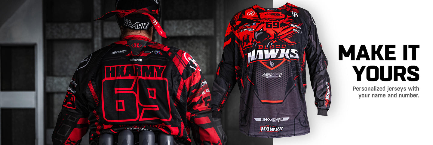 HK Army Custom Paintball Jersey and Gear