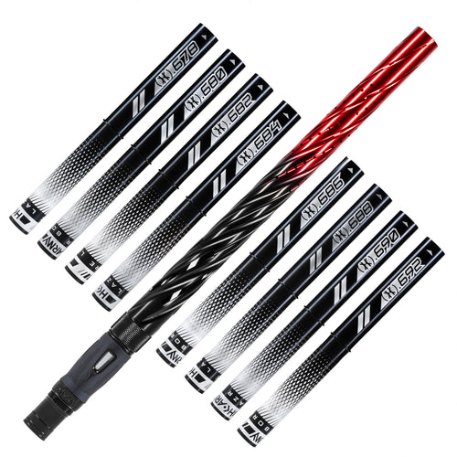 LAZR Elite Orbit Barrel Kit - 15" Black/Red Fade - Black Inserts - Cocker Threads