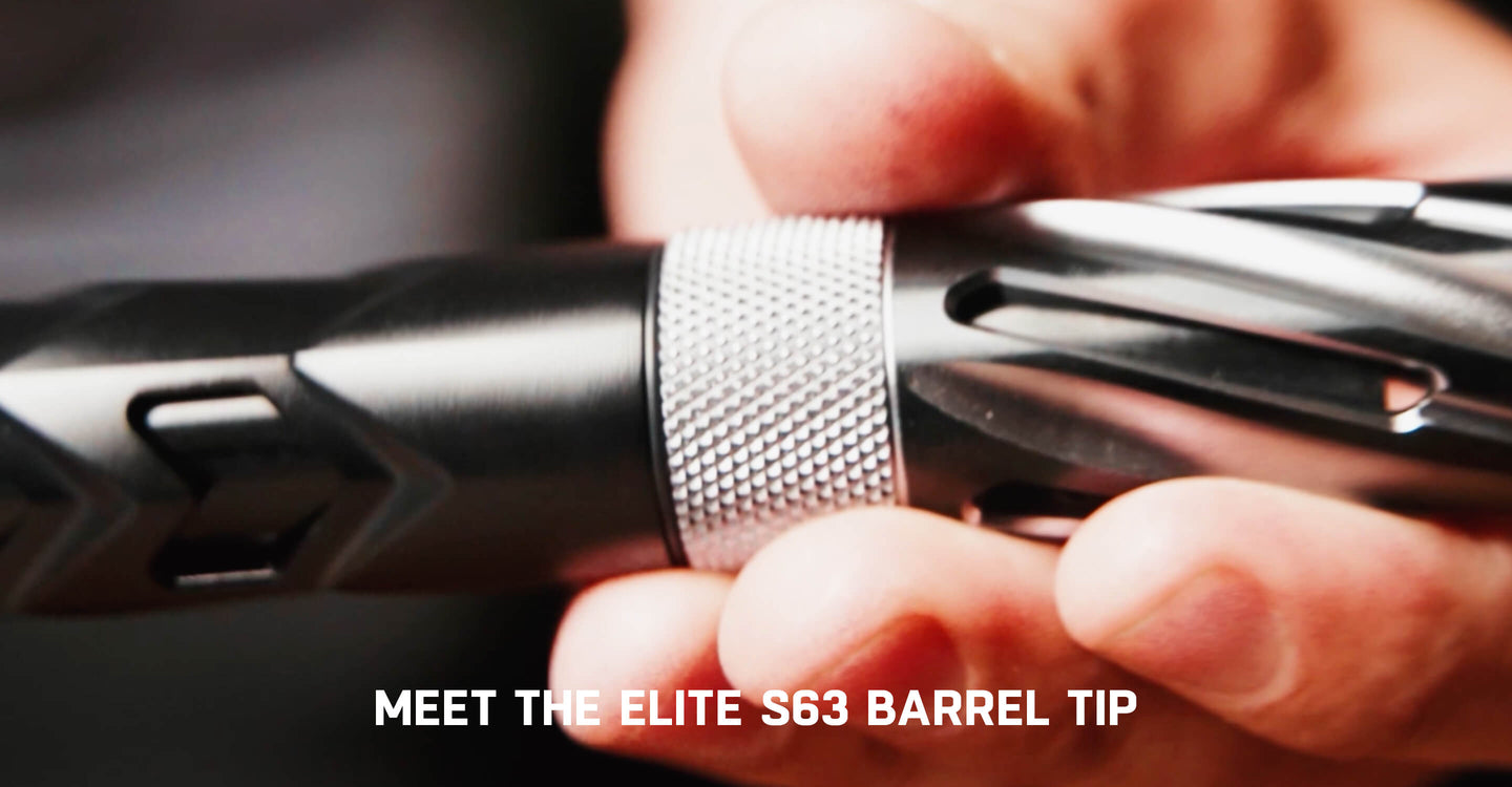 S63 PWR Elite Orbit Barrel Tip - Dust Red/Black